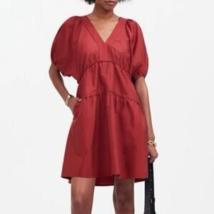 Madewell Brick Red Mini Dress